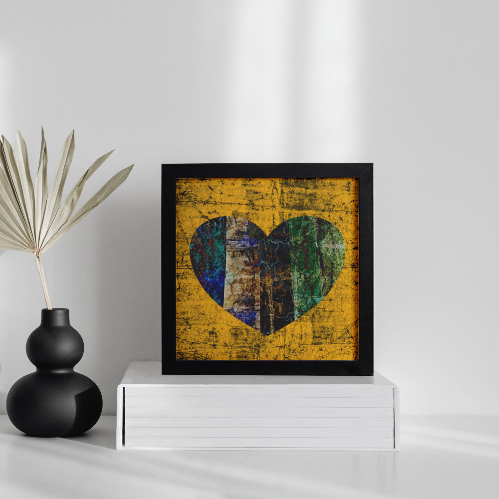 melted heart digital print